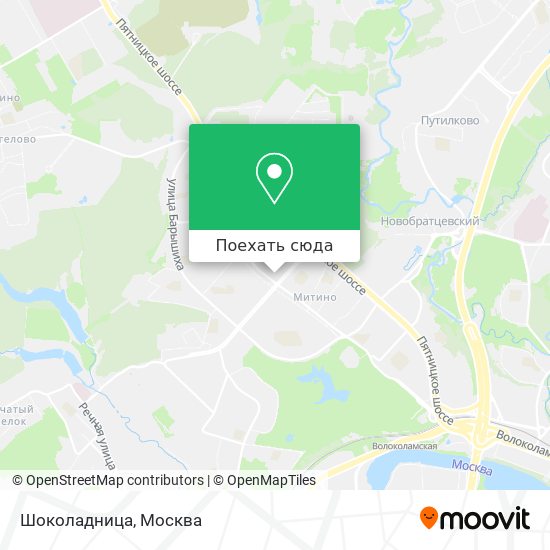Карта Шоколадница
