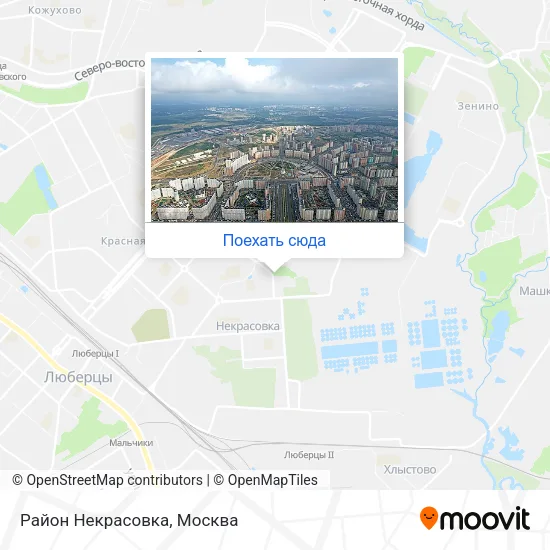 Карта Район Некрасовка