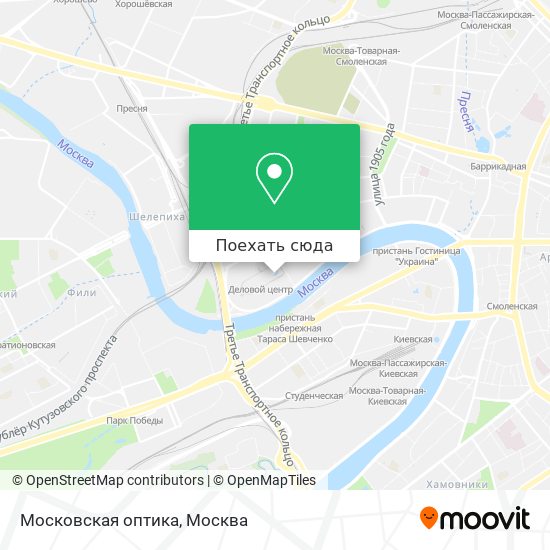 Карта Московская оптика