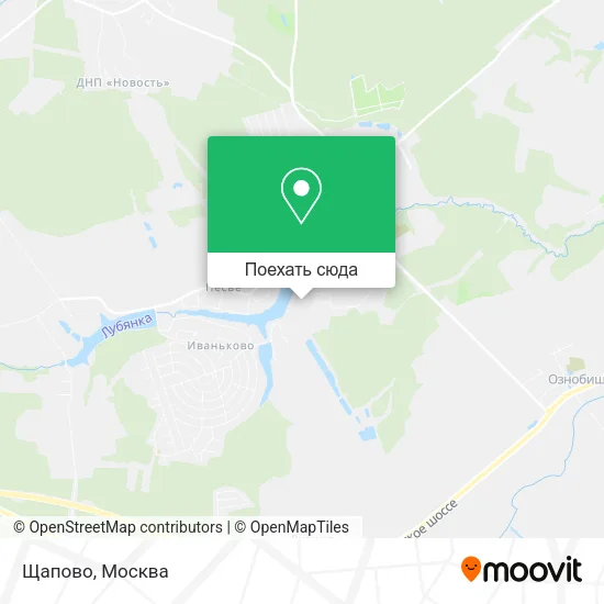 Карта Щапово