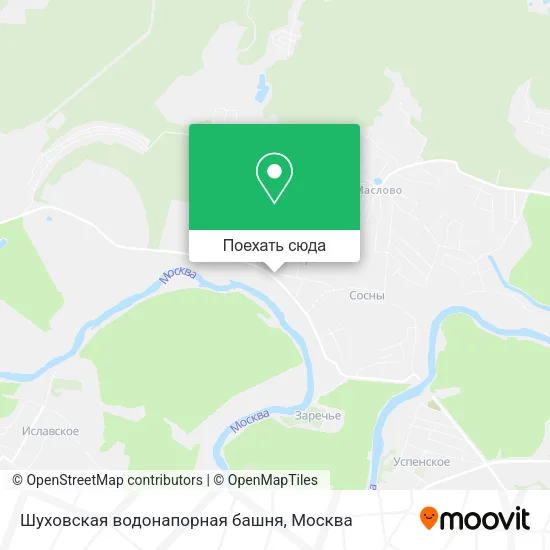 Карта Шуховская водонапорная башня