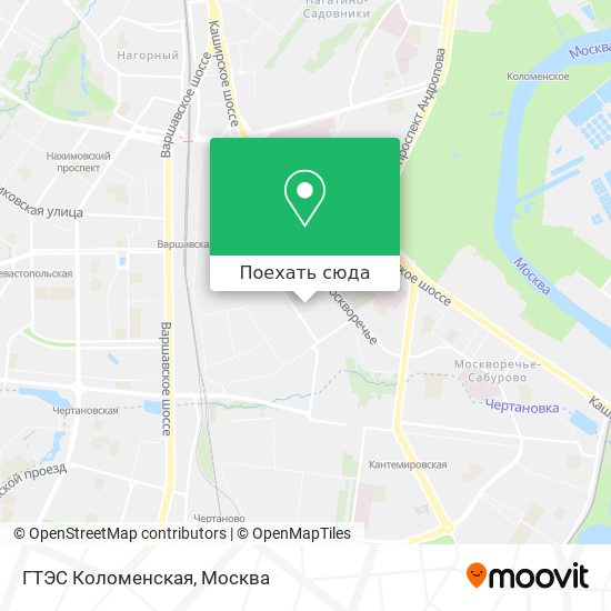 Карта ГТЭС Коломенская