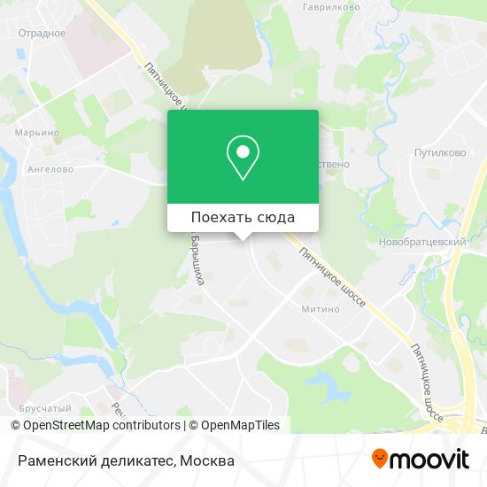 Карта Раменский деликатес