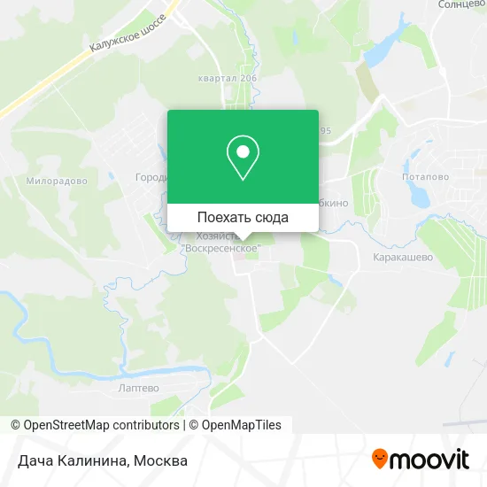 Карта Дача Калинина
