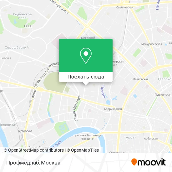 Карта Профмедлаб