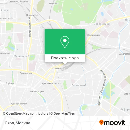 Карта Ozon