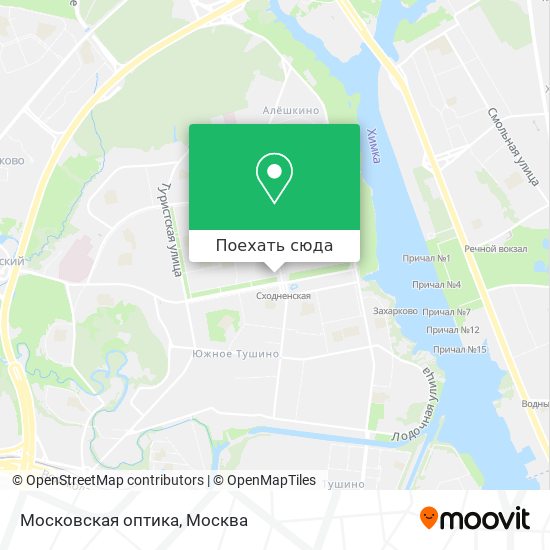Карта Московская оптика