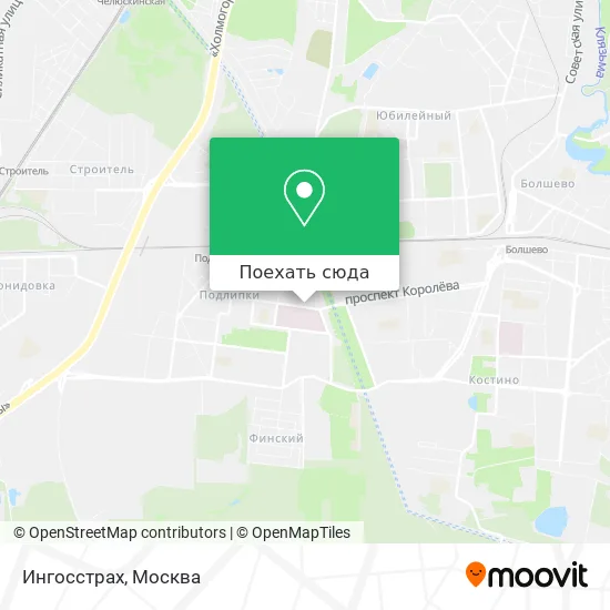 Карта Ингосстрах