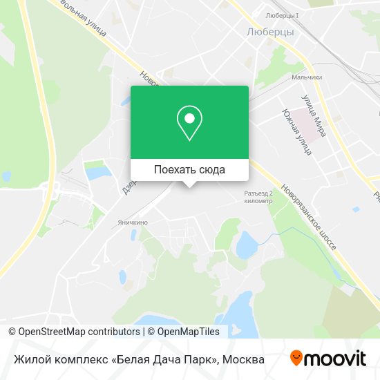 Карта Жилой комплекс «Белая Дача Парк»