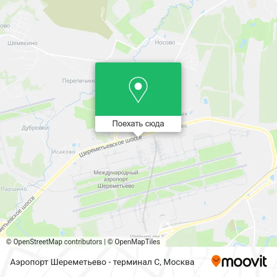 Карта Аэропорт Шереметьево - терминал C