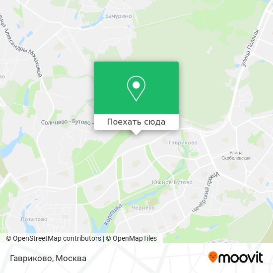 Карта Гавриково