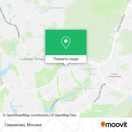 Карта Гавриково