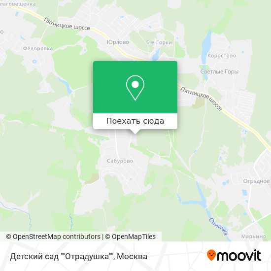 Карта Детский сад ""Отрадушка""
