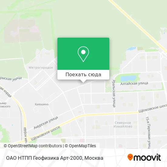 Карта ОАО НТПП Геофизика Арт-2000