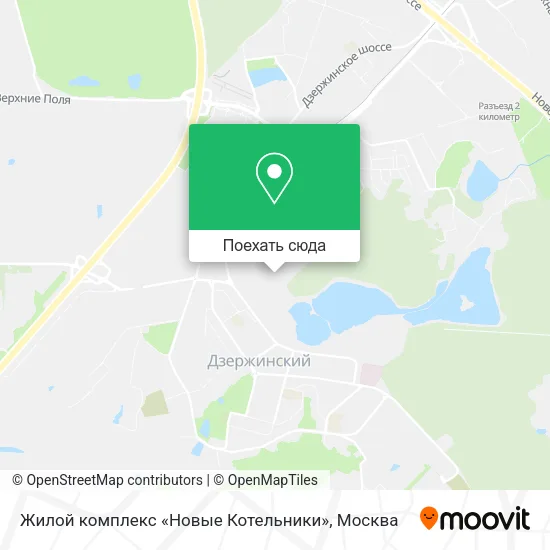 Карта Жилой комплекс «Новые Котельники»