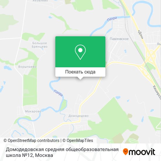 Карта Домодедовская средняя общеобразовательная школа №12