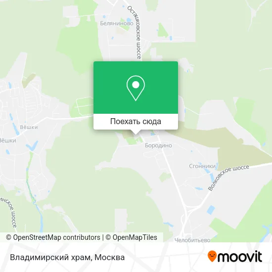Карта Владимирский храм