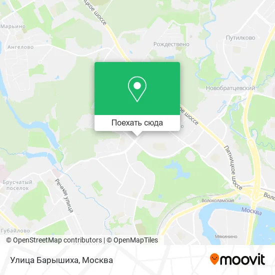 Карта Улица Барышиха