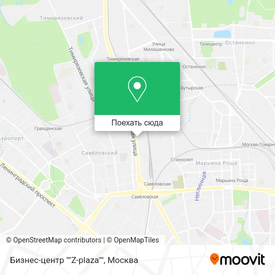 Карта Бизнес-центр ""Z-plaza""
