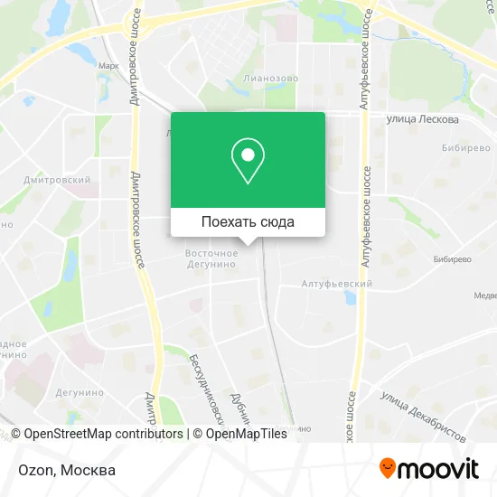 Карта Ozon