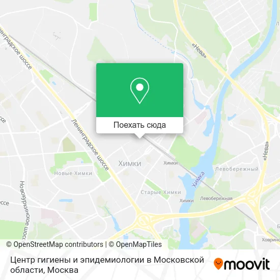 Карта Центр гигиены и эпидемиологии в Московской области