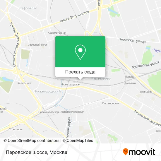 Карта Перовское шоссе