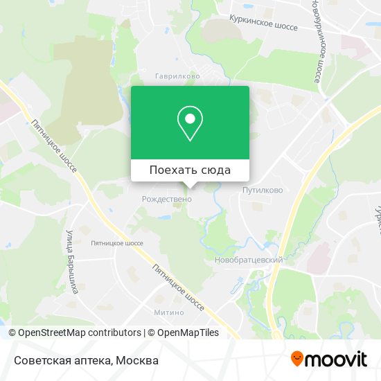 Карта Советская аптека