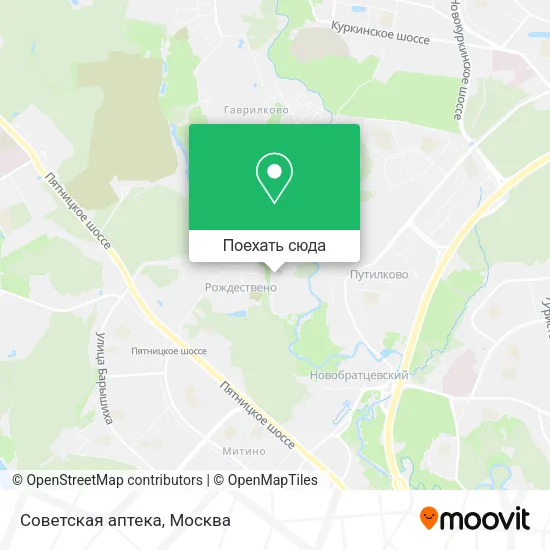 Карта Советская аптека