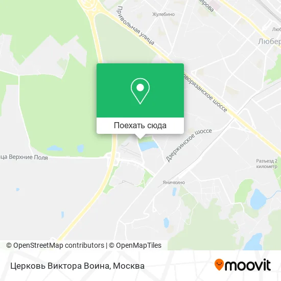 Карта Церковь Виктора Воина