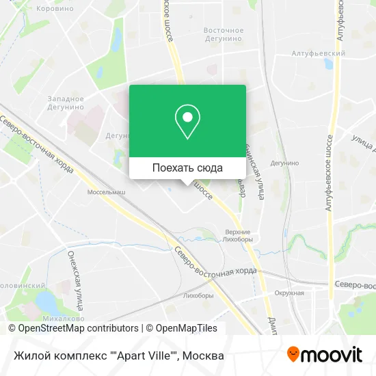 Карта Жилой комплекс ""Apart Ville""
