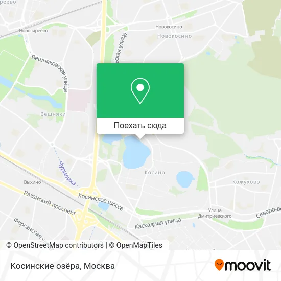 Карта Косинские озёра