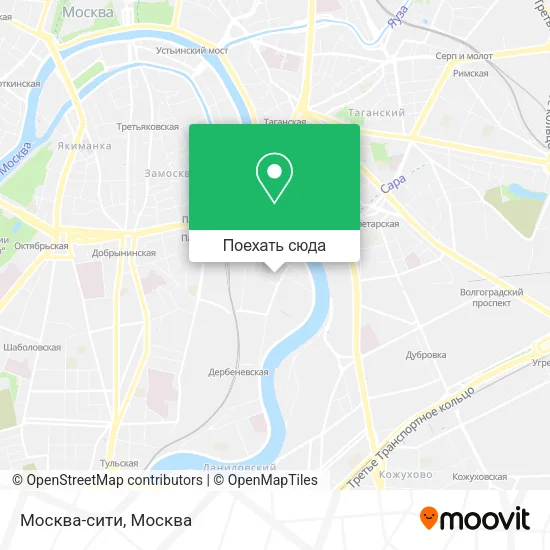 Карта Москва-сити