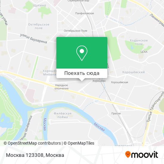 Карта Москва 123308