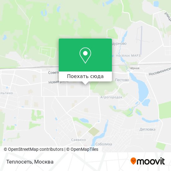 Карта Теплосеть