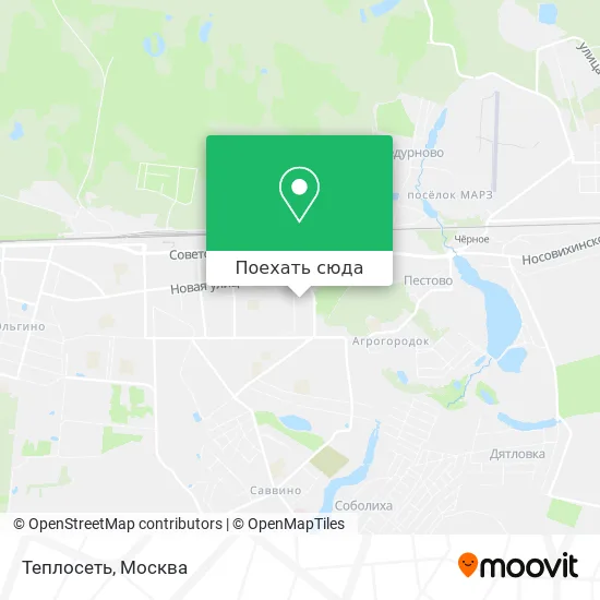 Карта Теплосеть