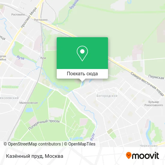 Карта Казённый пруд