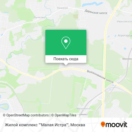 Карта Жилой комплекс ""Малая Истра""