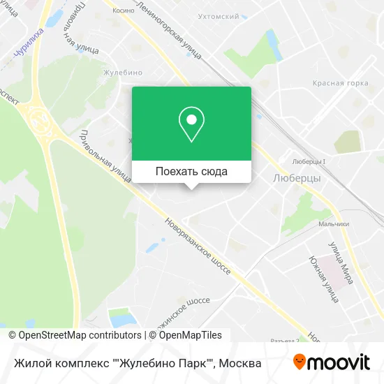 Карта Жилой комплекс ""Жулебино Парк""