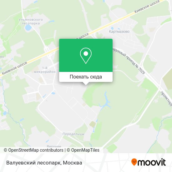 Карта Валуевский лесопарк