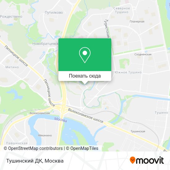 Карта Тушинский ДК