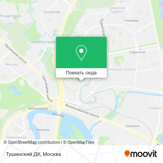 Карта Тушинский ДК