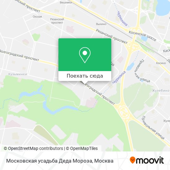 Карта Московская усадьба Деда Мороза