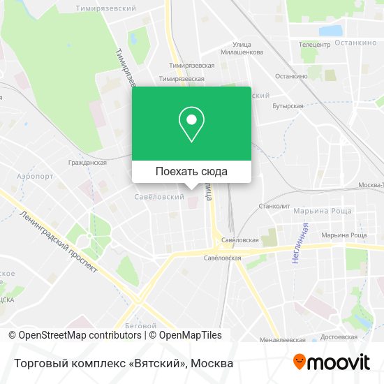 Карта Торговый комплекс «Вятский»