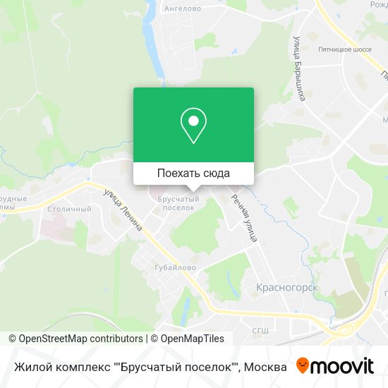 Карта Жилой комплекс ""Брусчатый поселок""