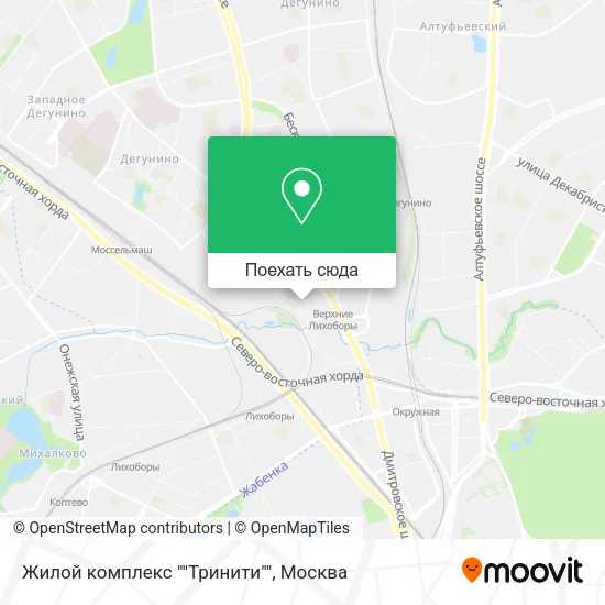 Карта Жилой комплекс ""Тринити""