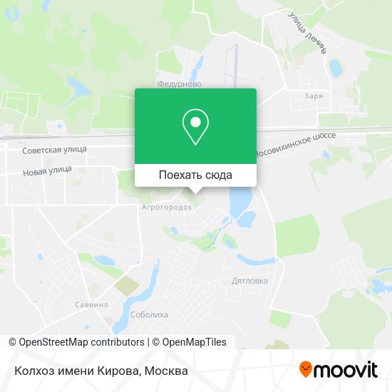 Карта Колхоз имени Кирова