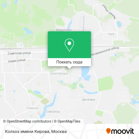 Карта Колхоз имени Кирова