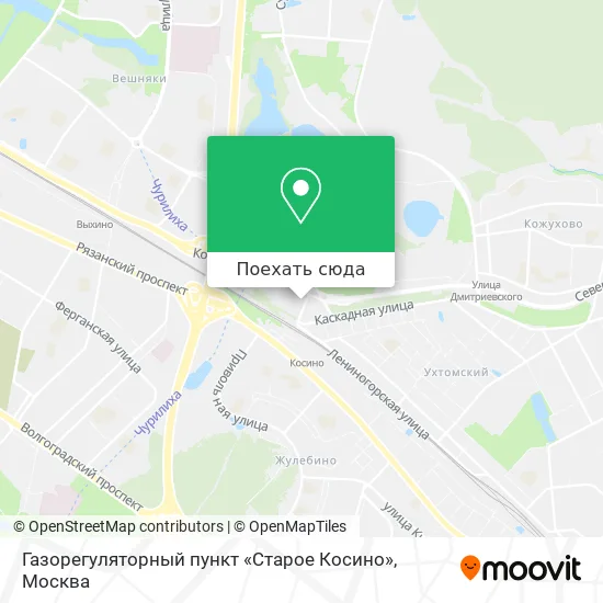 Карта Газорегуляторный пункт «Старое Косино»