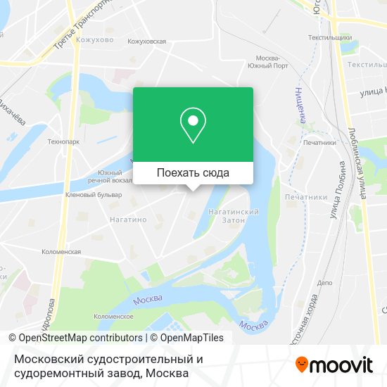 Карта Московский судостроительный и судоремонтный завод