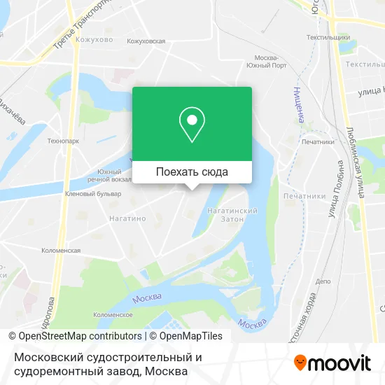 Карта Московский судостроительный и судоремонтный завод